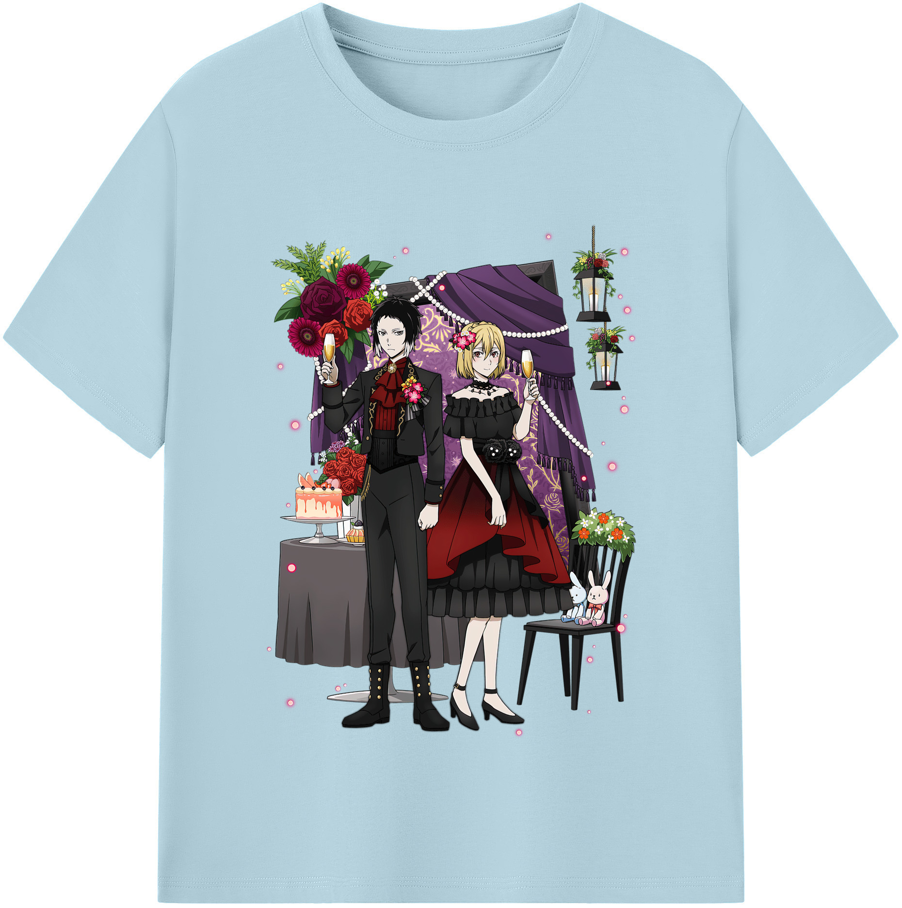 （画像用） 文豪ストレイドッグス Bungo Stray Dogs 綿100％半袖Tシャツ（フロントプリント）